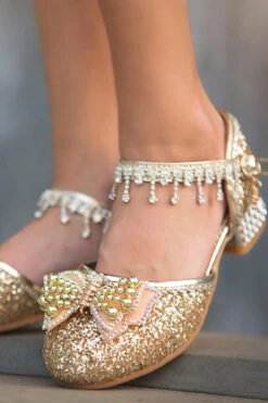 GOLD REGAL PRINCESS SHOE -Trish Scully 105
