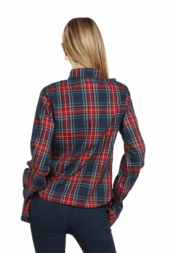 MARGOT BLOUSE STEWART TARTAN -Trish Scully 133 3