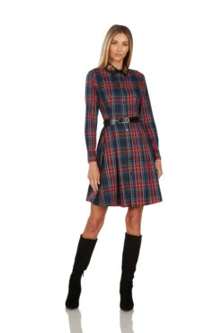 TRACY EMBROIDERED COLLAR TARTAN DRESS -Trish Scully 139 6 e4a18742 b8ca 4e55 bb63 5b24224af5cf