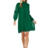 THEODORA SHIFT DRESS EMERALD GREEN -Trish Scully 142 1