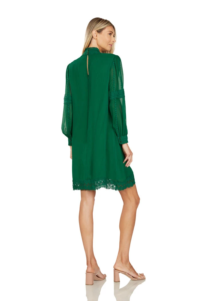 THEODORA SHIFT DRESS EMERALD GREEN 5 THEODORA SHIFT DRESS EMERALD GREEN - Image 3