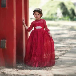 BELLA RAFAELA GOWN & BELT CRIMSON -Trish Scully 1 4bf40819 58ab 482c abf6 5149d1438338