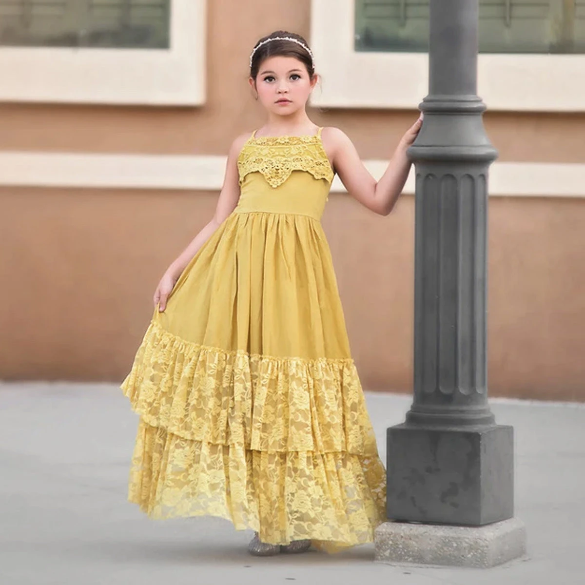 ALEXANDRA MAXI DRESS SUNFLOWER 5 ALEXANDRA MAXI DRESS SUNFLOWER - Image 3