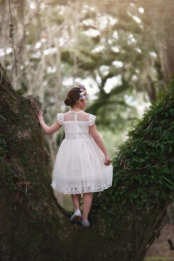 OLIVIA DRESS ANTIQUE WHITE -Trish Scully 237 3