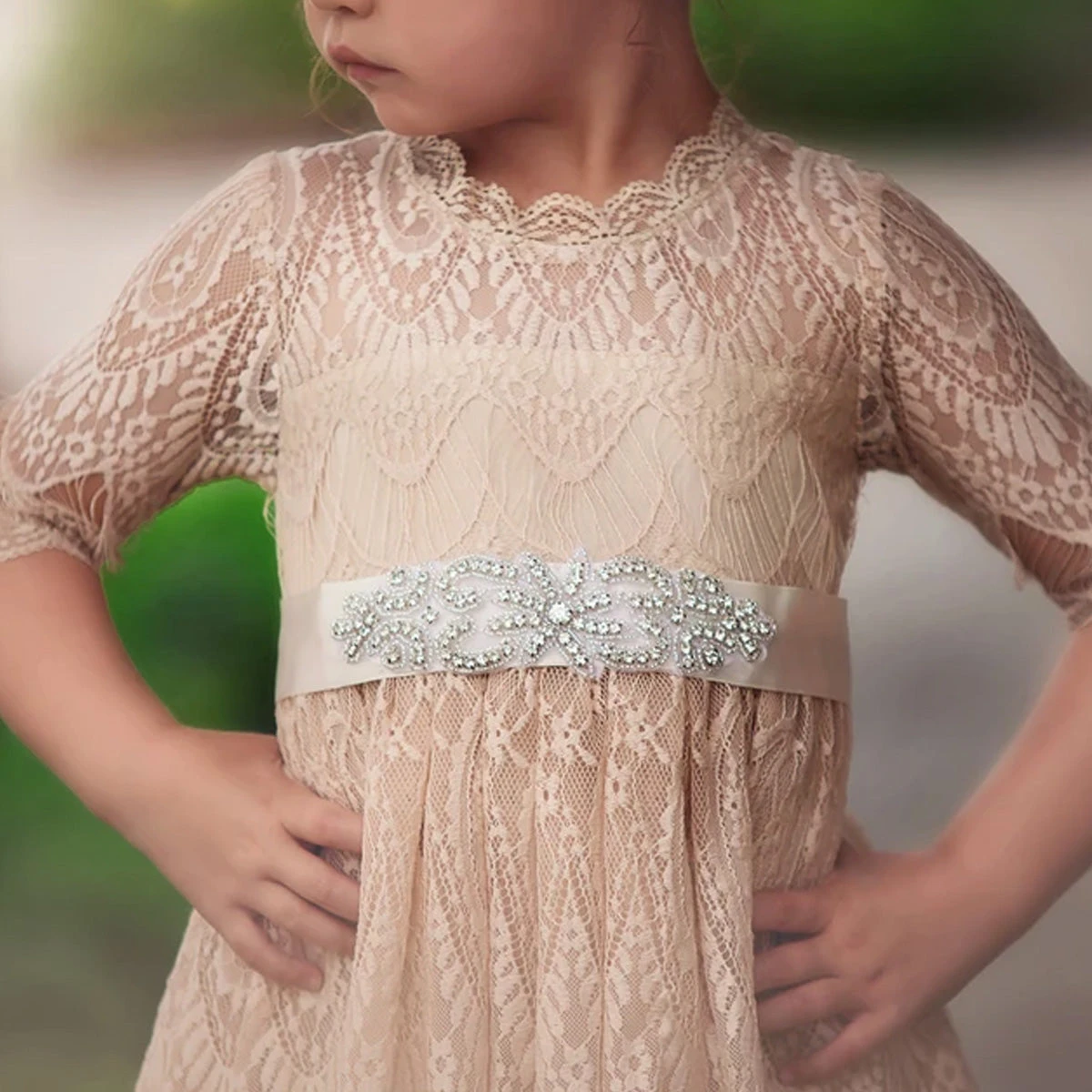 BELLA RAFAELA DRESS & BELT SET-BUTTERSCOTCH 6 BELLA RAFAELA DRESS & BELT SET-BUTTERSCOTCH - Image 4