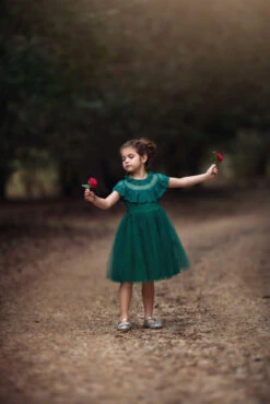 GIOVANNA DRESS EMERALD -Trish Scully 351 1