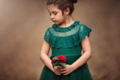 GIOVANNA DRESS EMERALD -Trish Scully 351 3