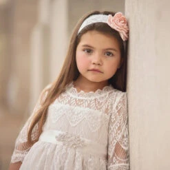 BELLA RAFAELA DRESS & BELT SET- ANTIQUE WHITE -Trish Scully 3 ca953537 6284 4595 a2d2 b785d22a25a9