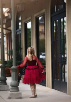 MAEVE DRESS CRIMSON -Trish Scully 4 3