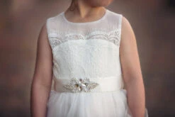 FRANCESCA DRESS & BELT SET WHITE -Trish Scully 413 3