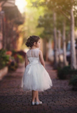 FRANCESCA DRESS & BELT SET WHITE -Trish Scully 413 4