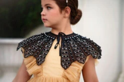 HENRIETTA JEWELED CAPE BLACK -Trish Scully 61 1