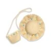 POM-POM HAT & PURSE SET IVORY -Trish Scully 631