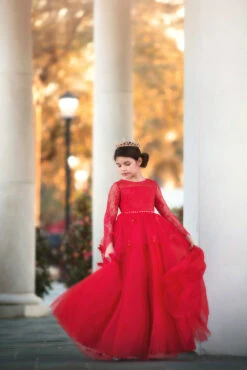 MARIPOSA GOWN CRIMSON -Trish Scully 64 4