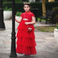 ARIANA GOWN & BELT SET CRIMSON -Trish Scully 6 ed6c4541 2d8c 47e6 b8e2 4bf520f252d0