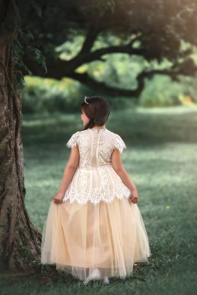 GWENDOLYN GOWN-WHITE/NATURAL 6 GWENDOLYN GOWN-WHITE/NATURAL - Image 4