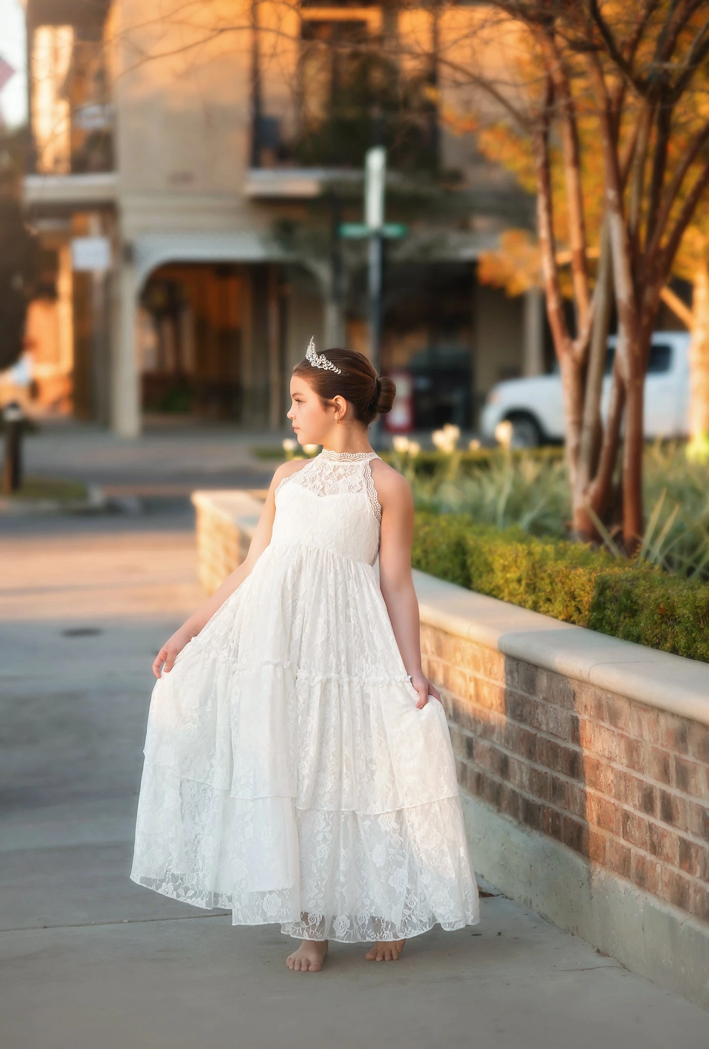 DOMINIQUE MAXI DRESS WHITE 7 DOMINIQUE MAXI DRESS WHITE - Image 5