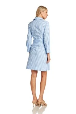 DAPHNE DRESS -Trish Scully DaphneStripedShirtDress 1242 WEB
