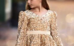 EMMA SEQUIN DRESS GOLD -Trish Scully EMMAGOLD2