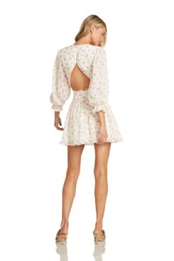 GRACE MINI DRESS PINK FLORAL 17 GRACE MINI DRESS PINK FLORAL -Trish Scully GraceDressPink 1532 WEB