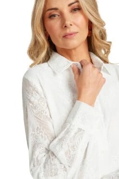 LAURETTE DRESS WHITE -Trish Scully LauretteDressWhite 1091 WEB 98b3256f 6412 4da7 84a3 3e391aa9d84e