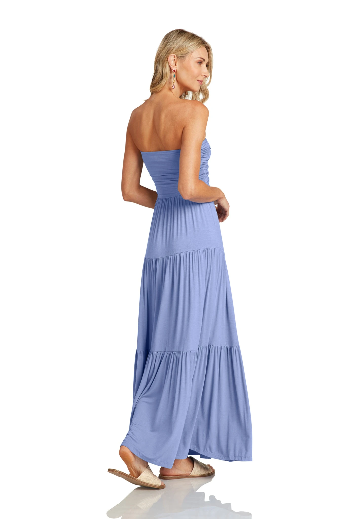 LUCILLE MAXI DRESS CORNFLOWER BLUE 6 LUCILLE MAXI DRESS CORNFLOWER BLUE - Image 4
