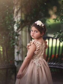 BIANCA DRESS GOLD -Trish Scully PPH6BACK