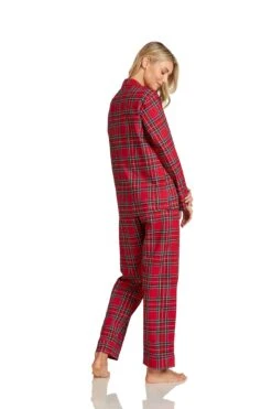 WOMEN'S CAMILLA PAJAMAS BLACKWATCH TARTAN -Trish Scully RoyalStewartTartanPajamaSet 1821 WEB