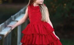 JOELLE DRESS CRIMSON -Trish Scully TSC10fb 6 copy3