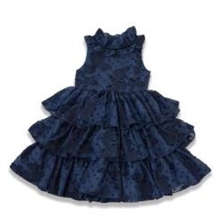 JOELLE DRESS NAVY -Trish Scully TSC12fb 4