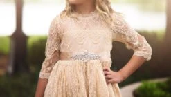 BELLA RAFAELA GOWN & BELT SET BUTTERSCOTCH -Trish Scully TSC17fb 4 copy6