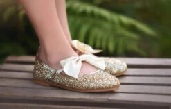 HADLEE SEQUIN SHOE GOLD 10 HADLEE SEQUIN SHOE GOLD -Trish Scully TSC20fb 1