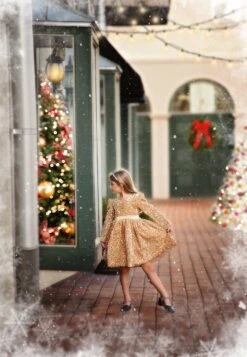 EMMA SEQUIN DRESS GOLD -Trish Scully TSC26fb