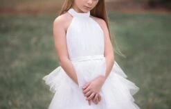 AMEERAH DRESS WHITE -Trish Scully TSC33fb