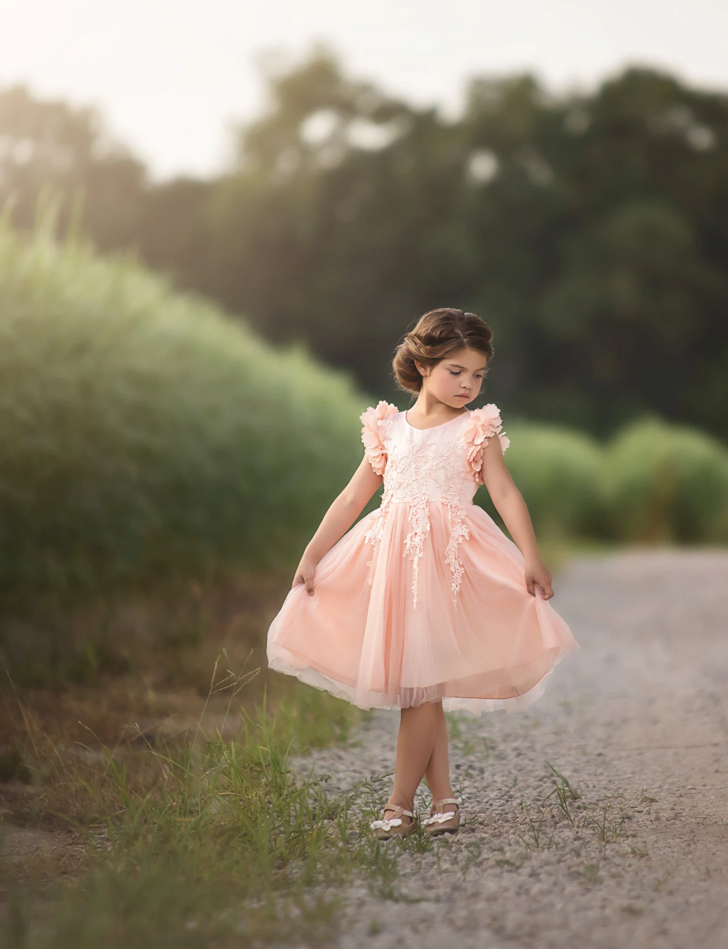 BIANCA DRESS PEACHY PINK 5 BIANCA DRESS PEACHY PINK - Image 3