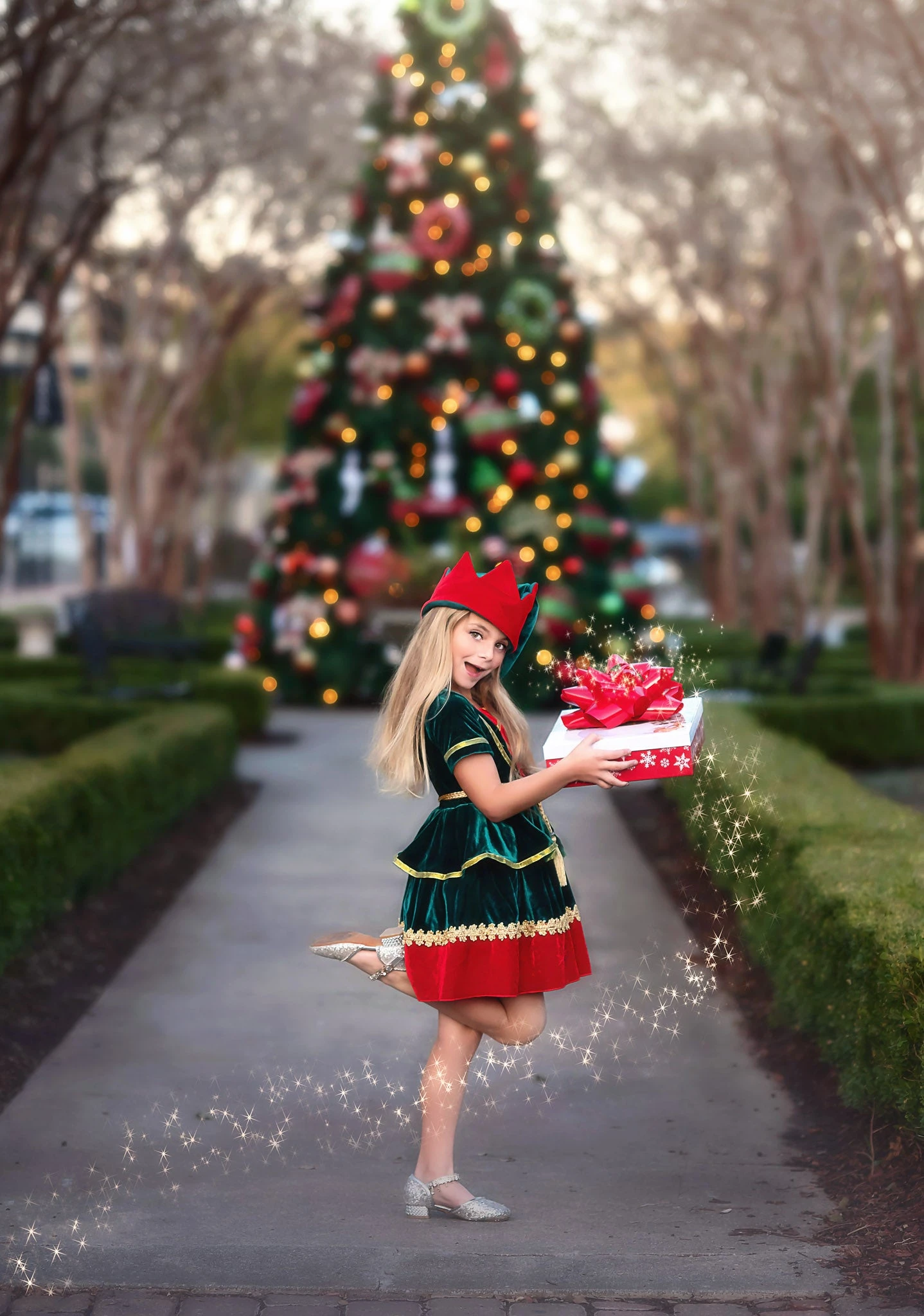 JANIE THE ELF DRESS & HAT SET 4 JANIE THE ELF DRESS & HAT SET - Image 2