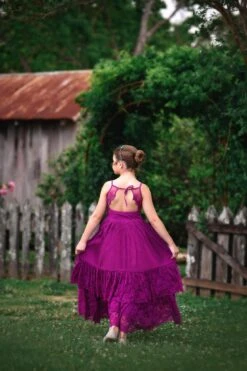 ALEXANDRA MAXI DRESS BERRY -Trish Scully alexfuchsia3