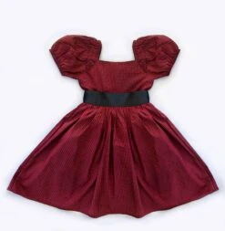 ARIELLE DRESS CRIMSON BUFFALO CHECK -Trish Scully ariellecrimsongingham