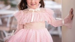 ELLE DRESS PINK -Trish Scully ellepinkdetail