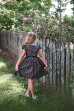 RORY DRESS EMERALD TARTAN 7 RORY DRESS EMERALD TARTAN -Trish Scully roryemt3