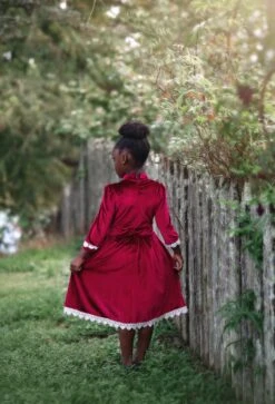 ROWAN DRESS CRIMSON -Trish Scully rowancrim3