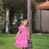 SADIE DRESS FUCHSIA -Trish Scully sadiepink1